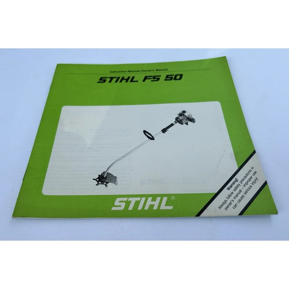 Stihl FS 50 WeedEater WeedWhacker Instruction‎ Owner's Operator Manual